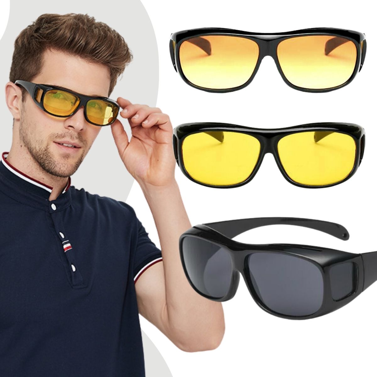 Gafas de Conducción Nocturna HD AntiFLEX 🟡 | Compra 1 y te Regalamos otra Unidad GRATIS